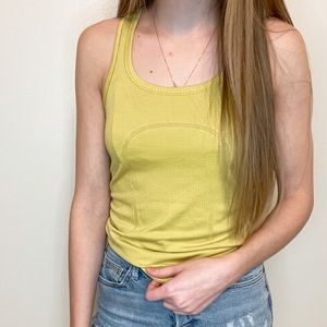YELLOW LULULEMON SWIFTLY TANK TOP RARE COLOR